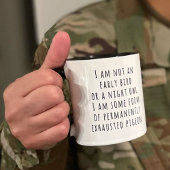 新しい母のギフト私は初期の鳥や夜型フクロウではない マグカップ