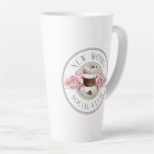 新しい母のユーモア、コーヒーは我々の唯一の希望である カフェラテマグ (右アングル)