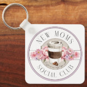 新しい母のユーモア、コーヒーは我々の唯一の希望である キーホルダー (正面)