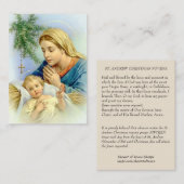 新しい母メリーおよびベビーのイエス・キリストの神聖なカード 名刺 (正面/裏面)