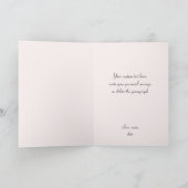 新しい母親の赤ちゃん女性、お祝いの挨拶 シーズンカード (内部)