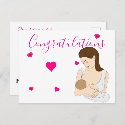 新しい母 ポストカード (正面/裏面)