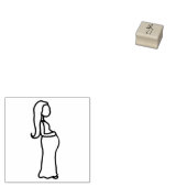 新しい母 ラバースタンプ (押印)