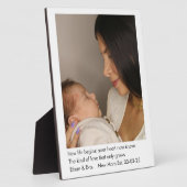 新しい母| 写真1枚 |母の日の贈り物 フォトプラーク (側面)