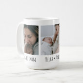 新しい母| 最初の母| 写真3枚 コーヒーマグカップ (正面左)