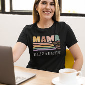 新しい母 | Mama Tee |母の日 |名前をカスタムする Tシャツ
