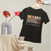 新しい母 | Mama Tee |母の日 |名前をカスタムする Tシャツ