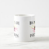 新しい毎朝のピンク コーヒーマグカップ (中央)