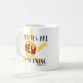 新しい毎朝 コーヒーマグカップ (正面左)