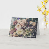 新しい氏および夫人結婚式の招待状へのお祝い カード (黄色い花)