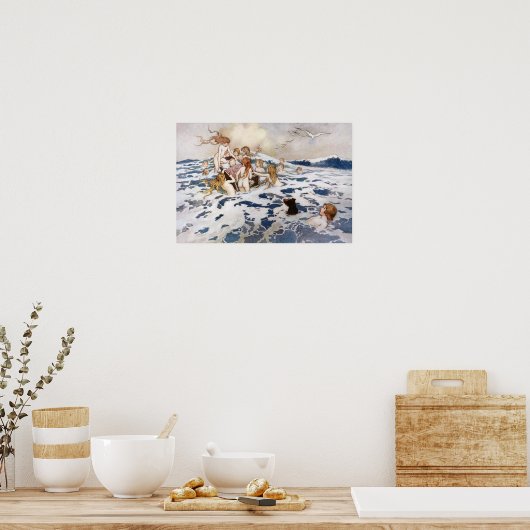 新しい水のベビーバイワーウィックゴブル ポスター (キッチン)