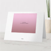 新しい求人カードおめでとう カード (裏面)