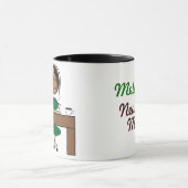 新しい求人口マグ（女性） マグカップ (中央)