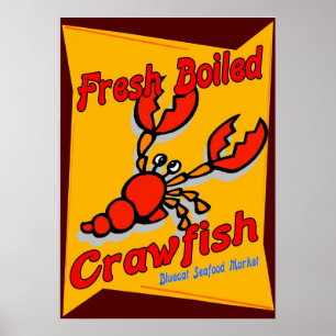新しい沸かされたCrawfish ポスター