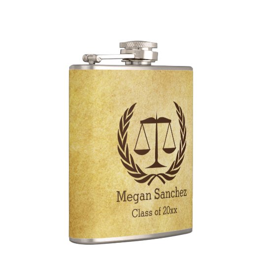 新しい法律学校の卒業生のギフトのアイディア フラスク (右)
