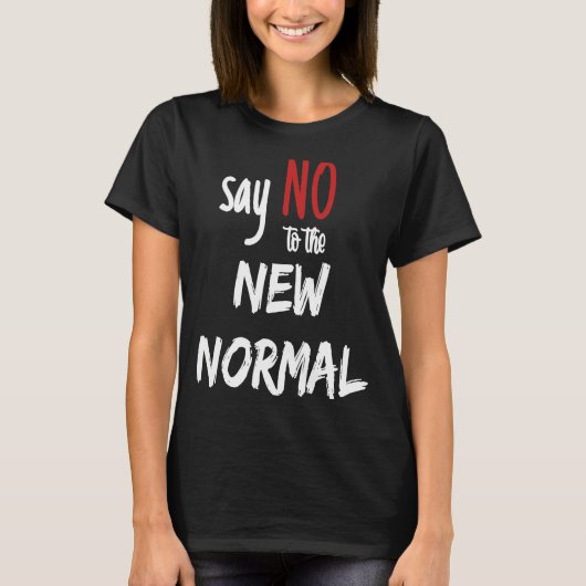 新しい法線に対してNo Tシャツ (正面)