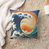 新しい波に乗る クッション (ブランケット)