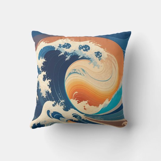 新しい波に乗る クッション (裏面)