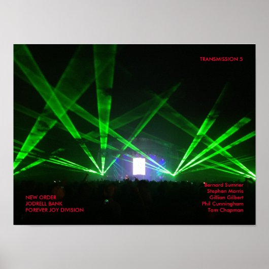 新しい注文 – FOREVER JOY DIVISION - Jodrell Bank ポスター (正面)