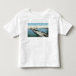新しい港の波止場の眺め トドラーTシャツ