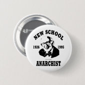 新しい無政府主義者 -- マレーRothbard 缶バッジ (正面&裏面)