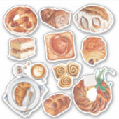 新しい焼いたステッカーセット シール (正面)