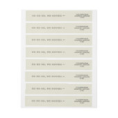 新しい煙突の差出人住所ラベル ラップアラウンドラベル (シート)