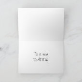 新しい父さん、おめでとう カード (内部)