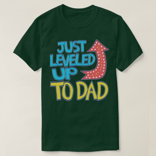 新しい父に向けてパパした Tシャツ (デザイン正面)