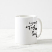新しい父のために幸せな最初の父の日 コーヒーマグカップ (正面右)