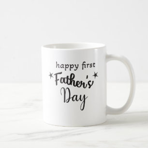 新しい父のために幸せな最初の父の日 コーヒーマグカップ