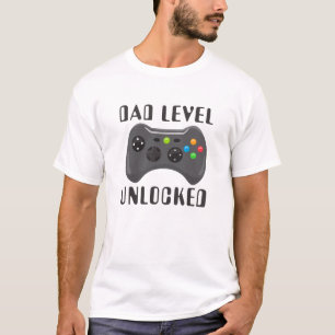 新しい父親レベルでゲームゲーマーの父の日 Tシャツ