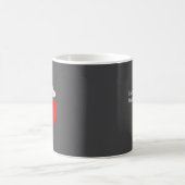 新しい牛の弁の心臓の患者として大満足 コーヒーマグカップ (中央)