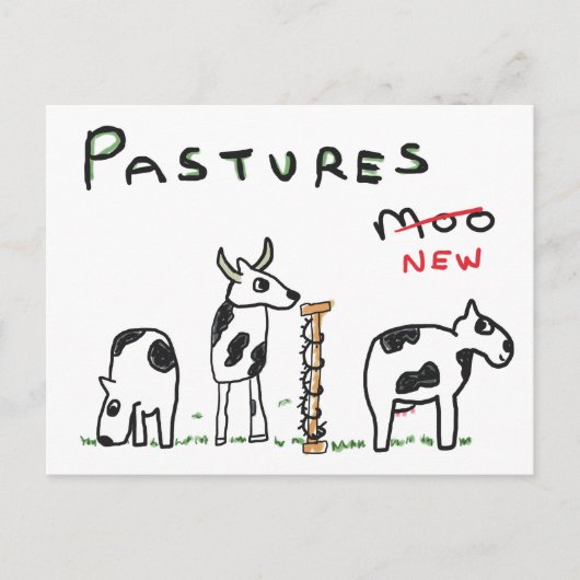 新しい牧場 ポストカード (正面)