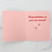 新しい犬の名前をカスタマイズ可能なボウル カード (内部)