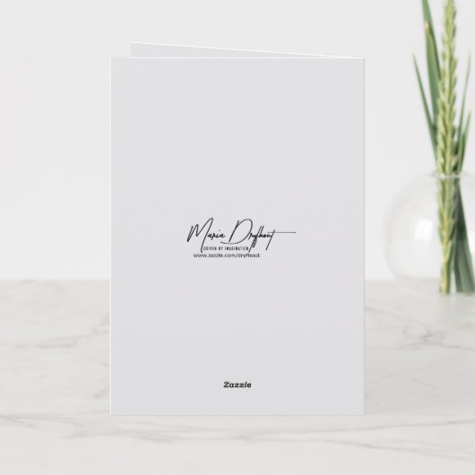 新しい犬の祝辞 カード (裏面)