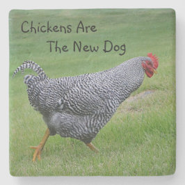 新しい犬は鶏だ ストーンコースター