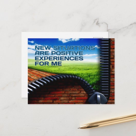 「新しい状況」モチベーション確認 ポストカード (正面/裏面インサイチュ)