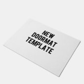 新しい玄関マットのテンプレート ドアマット (アングル)