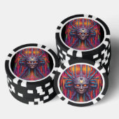 新しい現実につながる ポーカーチップ (積み重ね)