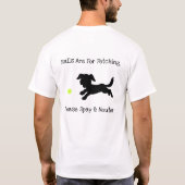 新しい球は取って来ることのためです Tシャツ (裏面)