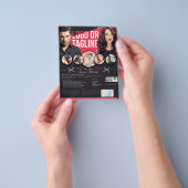 新しい理髪店のフライヤのデザイン チラシ (手)