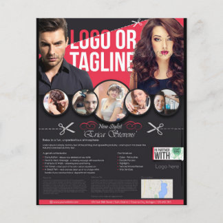 新しい理髪店のフライヤのデザイン チラシ