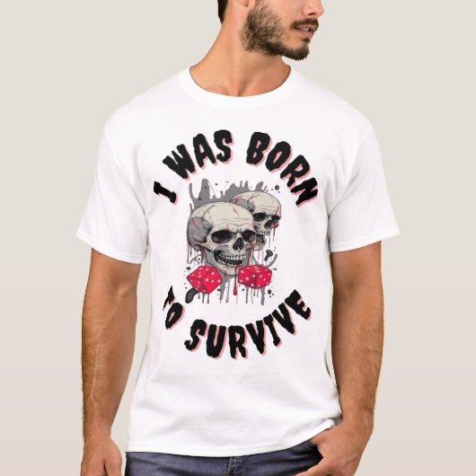 新しい生まれファッションデザイ生き延びザーTシャツT Tシャツ (正面)