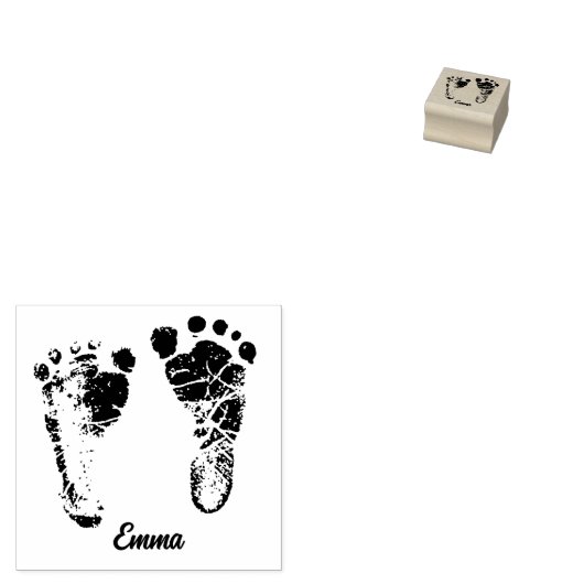 新しい生まれベビーのカスタムフットプリント ラバースタンプ (押印)