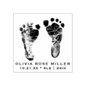 新しい生まれベビーのカスタムフットプリント ラバースタンプ (インプリント)