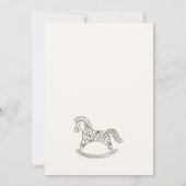 新しい生まれベビーアート 招待状 (裏面)