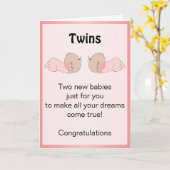 新しい生まれベビー カード (黄色い花)