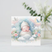 新しい生まれベビー 招待状 (スタンド正面)