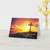 新しい生命の復活 イースターカード カード (黄色い花)